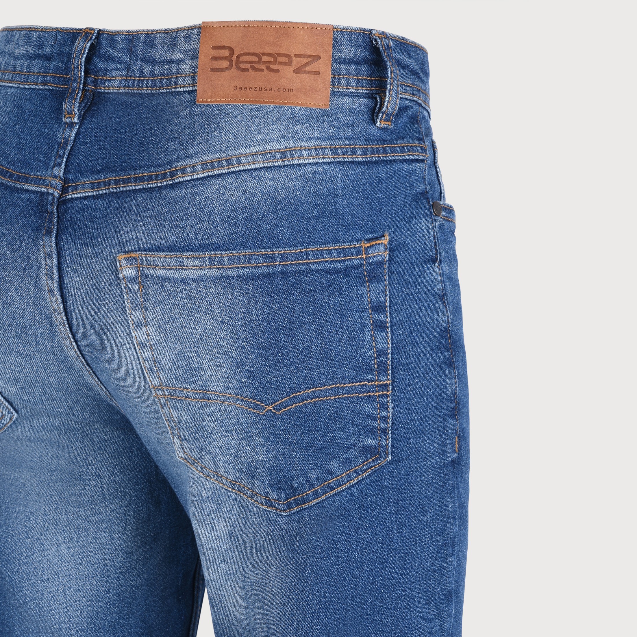 3EEEZ Studio Denim Craftsmanship & Leather Patch